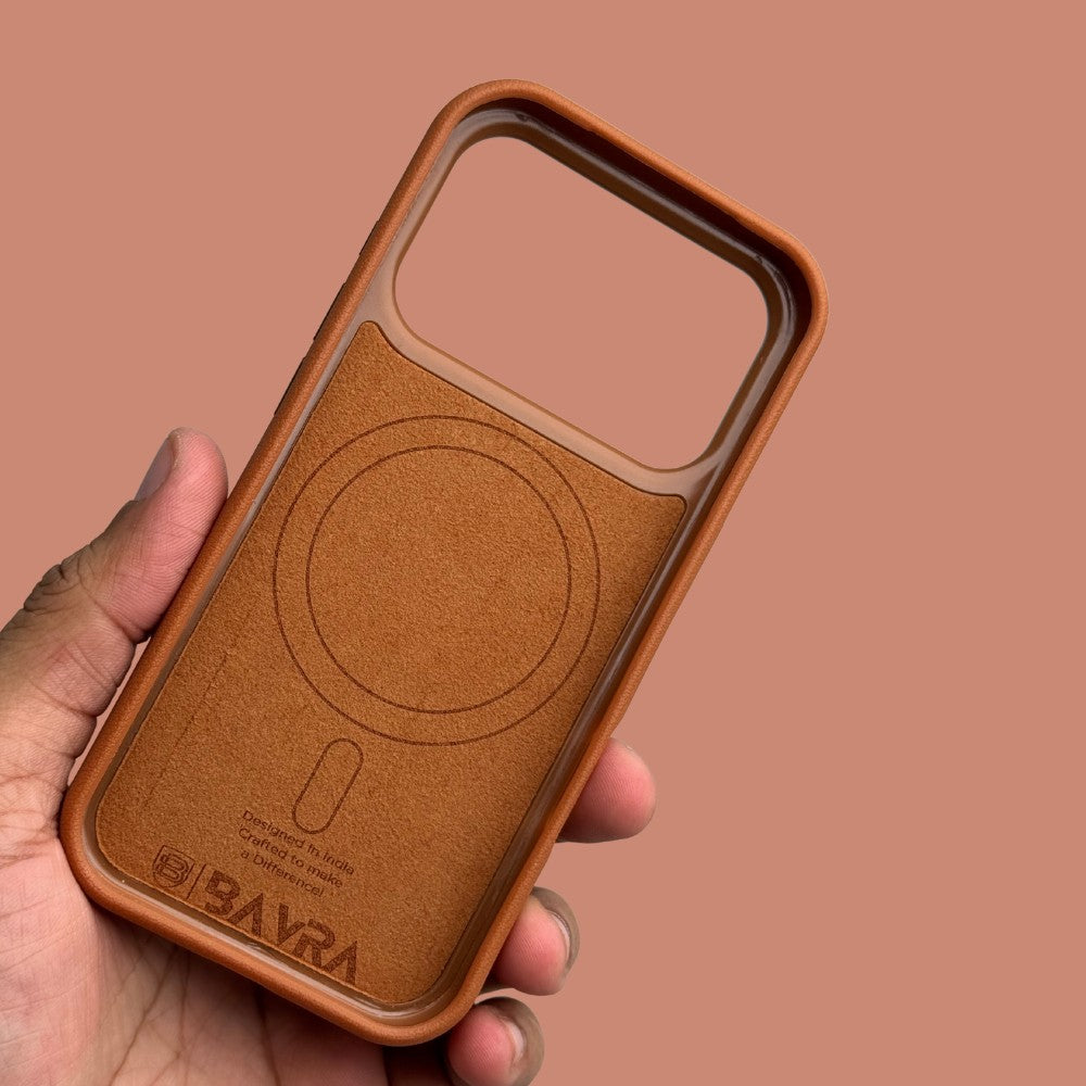 iPhone 17 ProMax Back Cover / Leatherite Magsafe Case