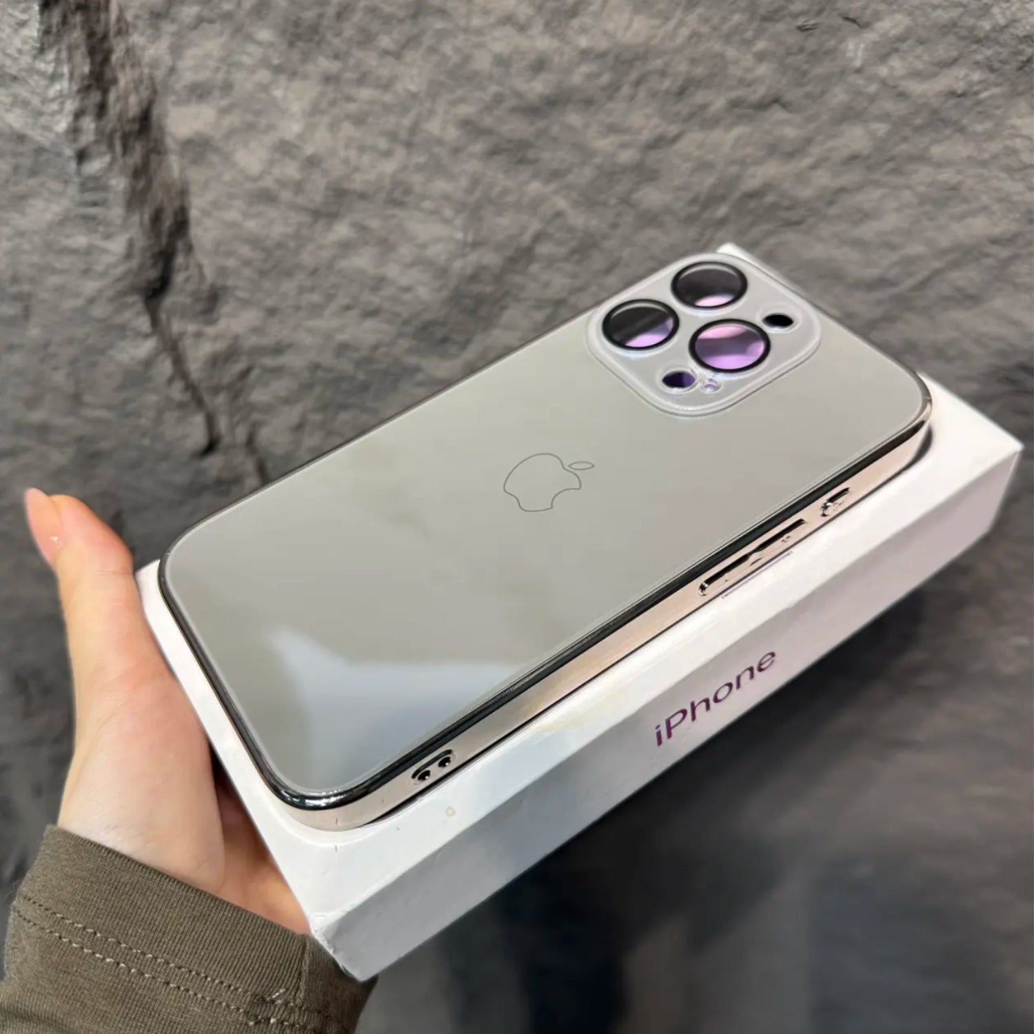 iPhone 15 ProMax Premium Glass Finish Back Cover
