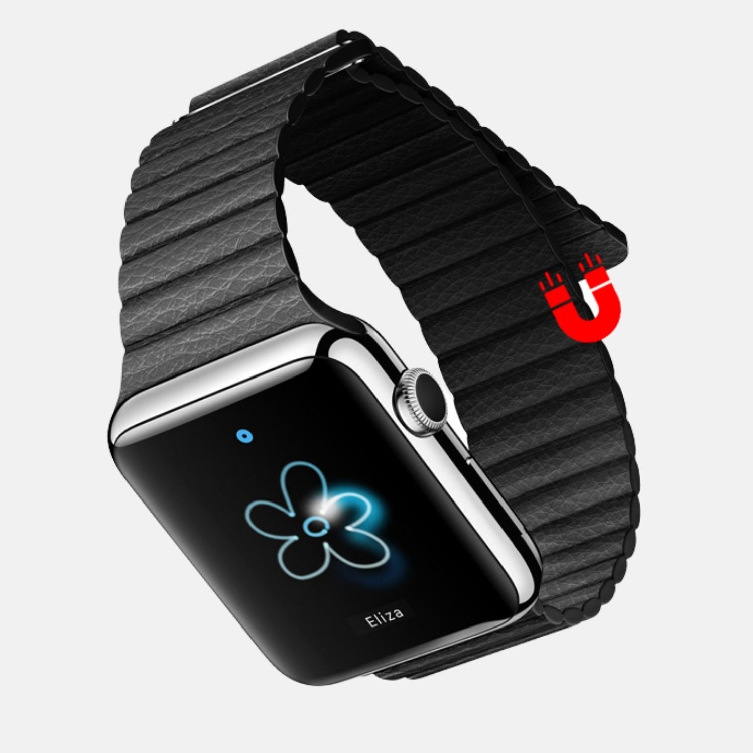 Leather Magnetic Strap Loop For Apple iWatch