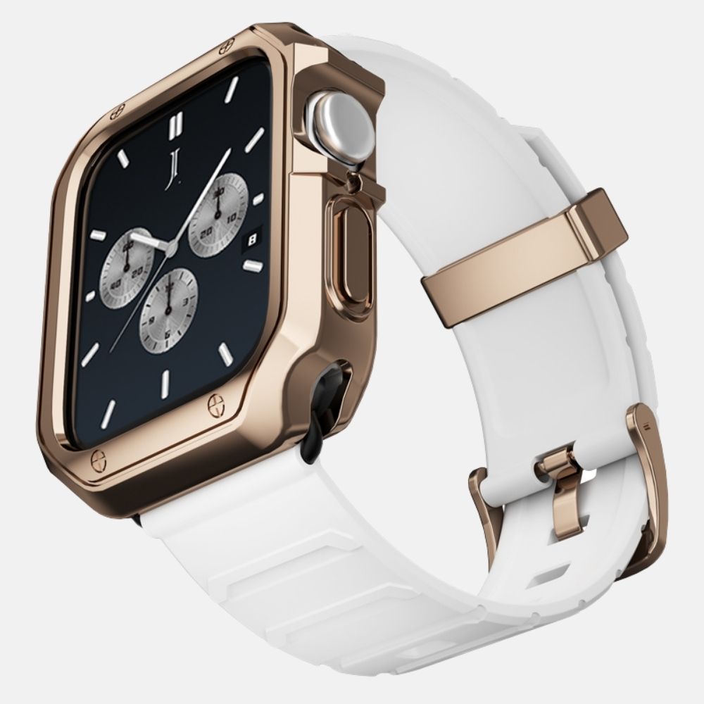 Silicone Case With Straps For Apple Watch