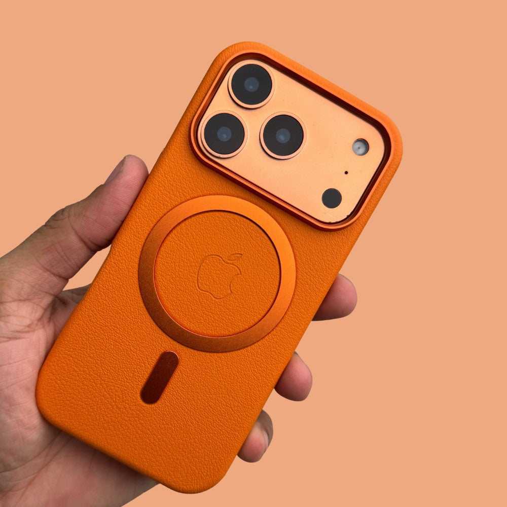 iPhone 17 ProMax Back Cover / Leatherite Magsafe Case