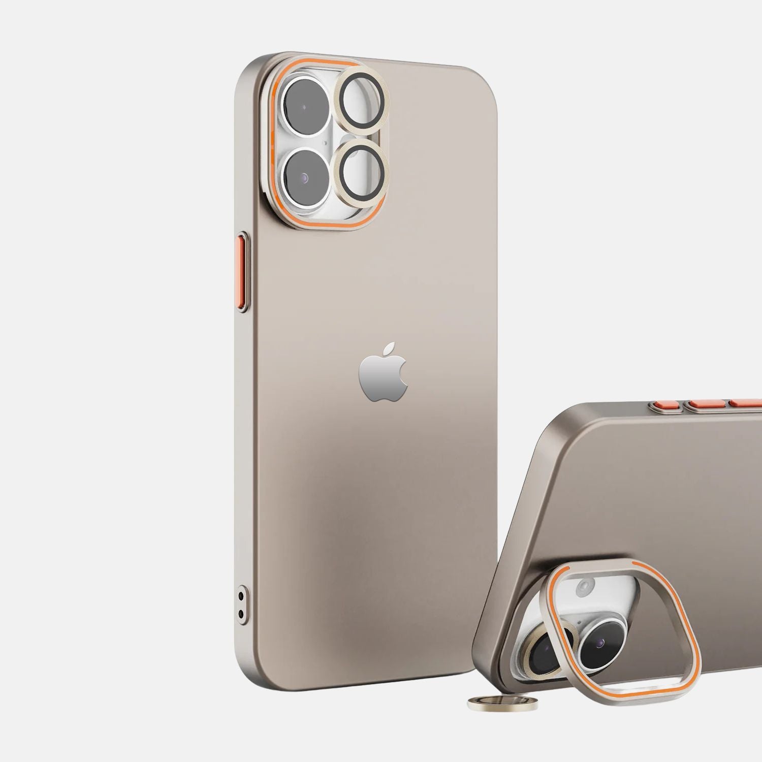 iPhone 15 Back Cover / Luxury Frosted Matte Case With Camera Rings