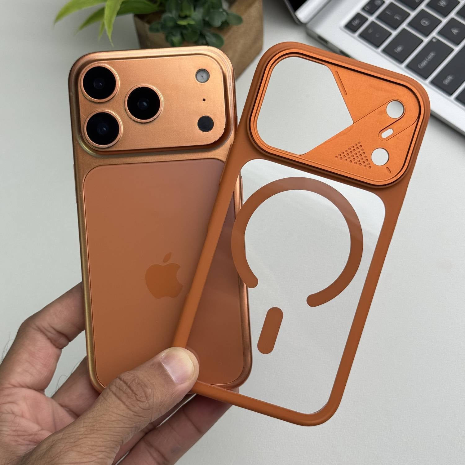 iPhone 17 ProMax Light Armor Case With Uniquely-Shaped Camera Frame