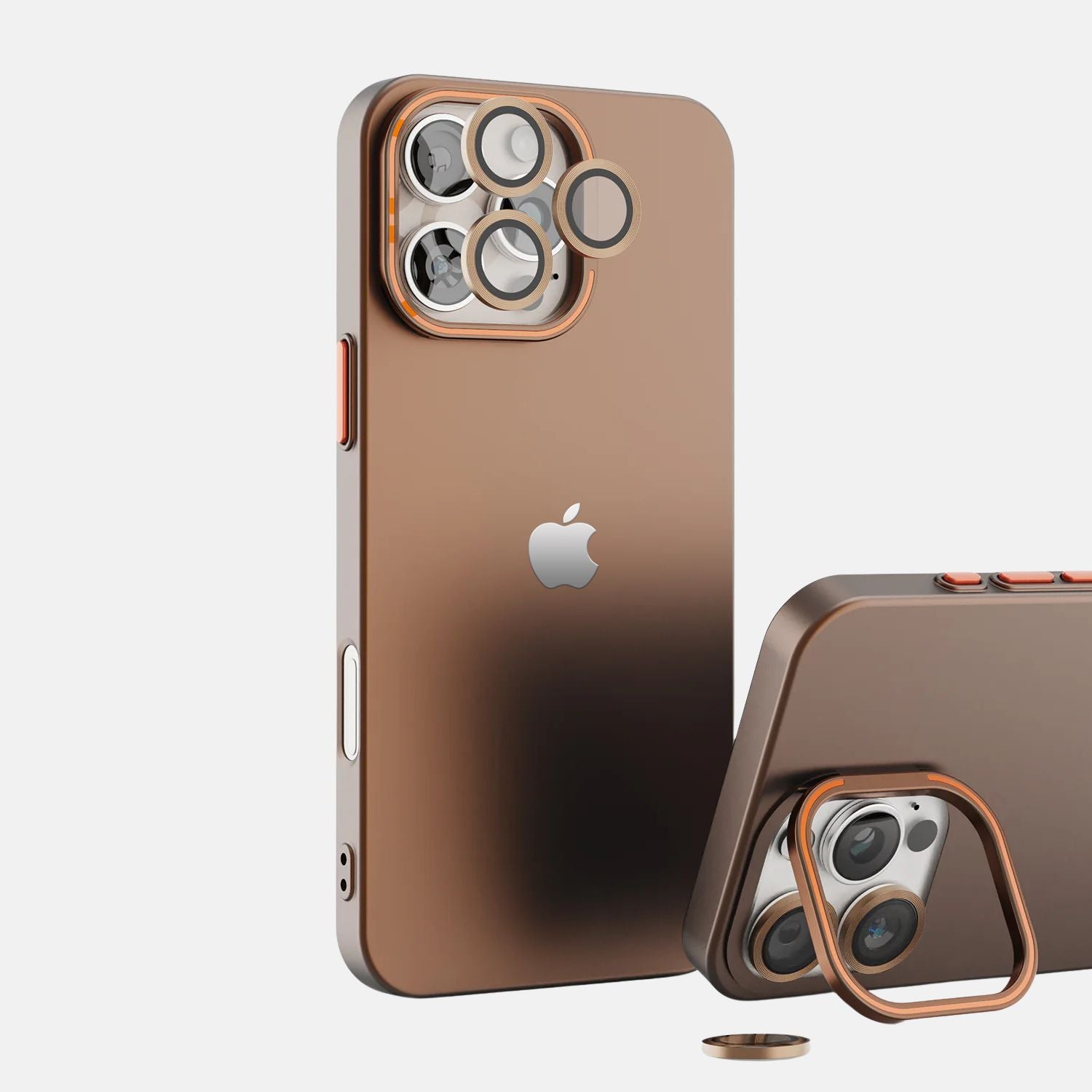 iPhone 16 Pro Back Cover / Luxury Frosted Matte Case With Camera Rings