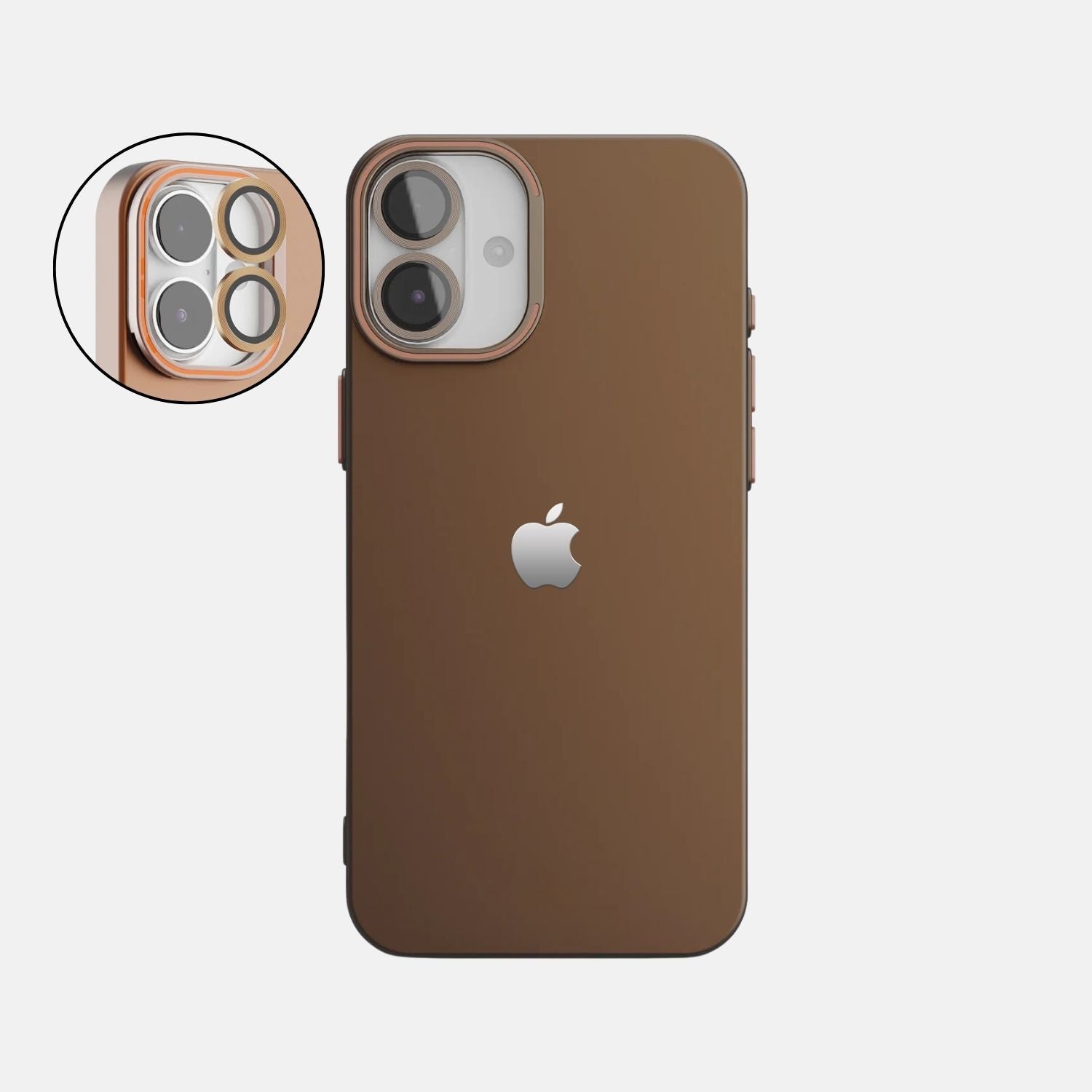 iPhone 16 Back Cover / Luxury Frosted Matte Case With Camera Rings