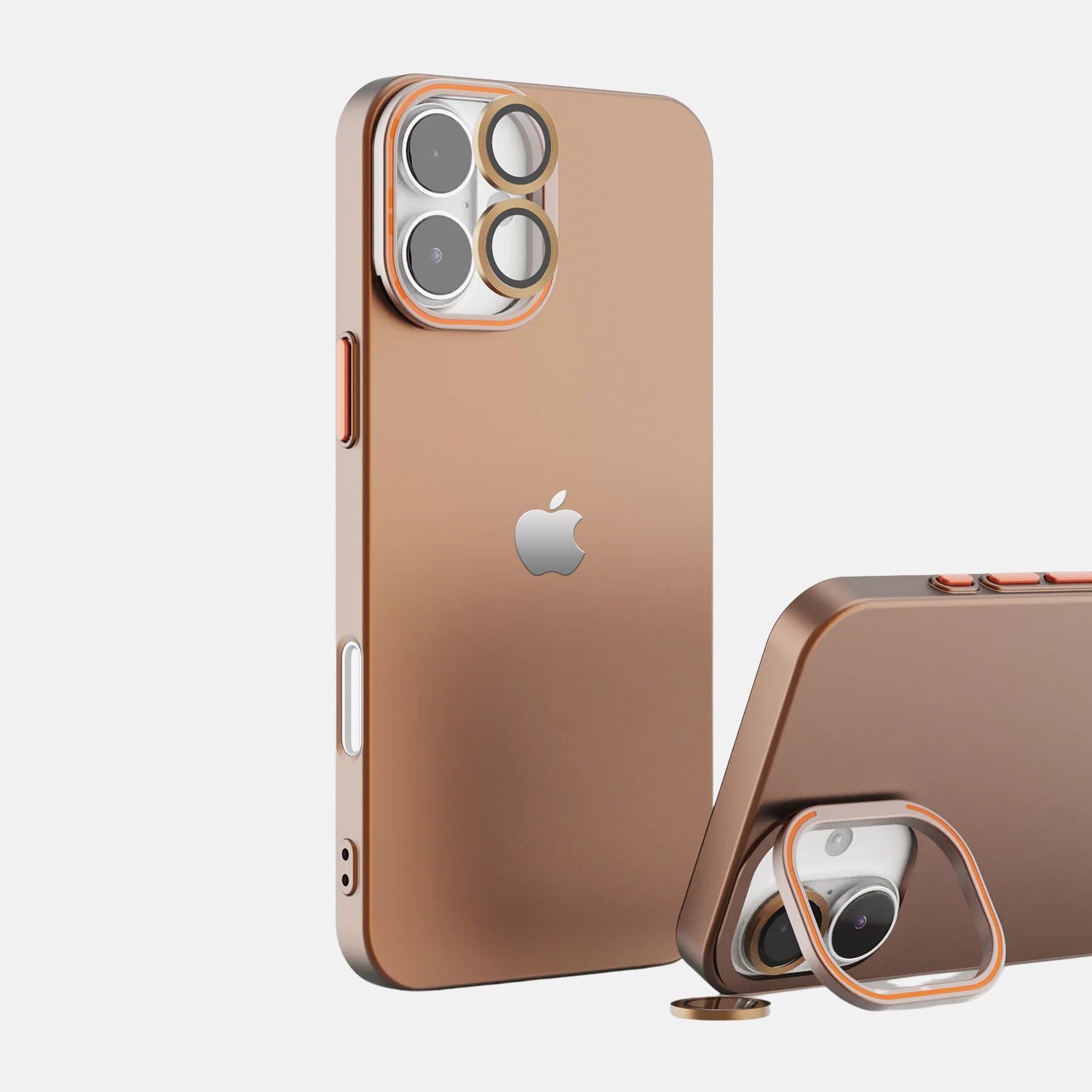 iPhone 16 Back Cover / Luxury Frosted Matte Case With Camera Rings